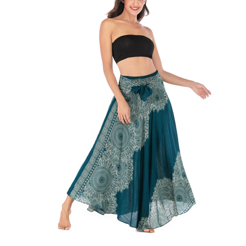 Abito da spiaggia con gonna a fiori e mandala boho in stile Buddha Stones Two - Image 10