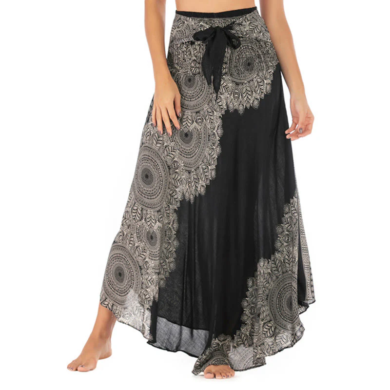 Abito da spiaggia con gonna a fiori e mandala boho in stile Buddha Stones Two - Image 12