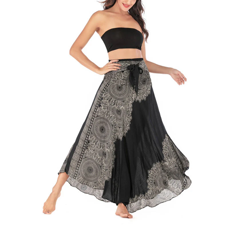 Abito da spiaggia con gonna a fiori e mandala boho in stile Buddha Stones Two - Image 17
