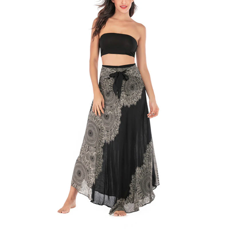 Abito da spiaggia con gonna a fiori e mandala boho in stile Buddha Stones Two - Image 19