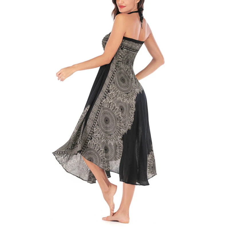 Abito da spiaggia con gonna a fiori e mandala boho in stile Buddha Stones Two - Image 21