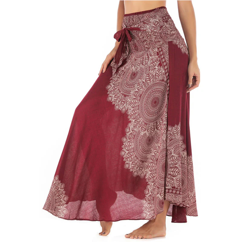 Abito da spiaggia con gonna a fiori e mandala boho in stile Buddha Stones Two - Image 22