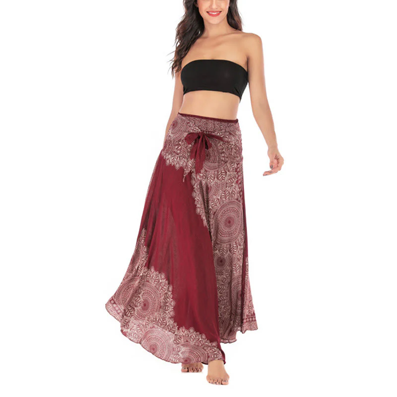 Abito da spiaggia con gonna a fiori e mandala boho in stile Buddha Stones Two - Image 23