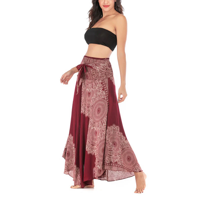 Abito da spiaggia con gonna a fiori e mandala boho in stile Buddha Stones Two - Image 25