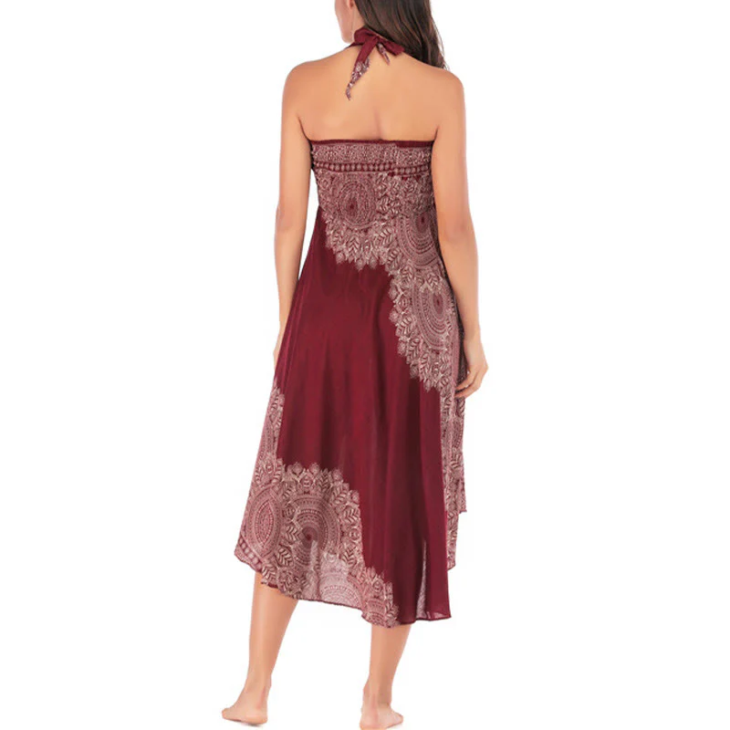 Abito da spiaggia con gonna a fiori e mandala boho in stile Buddha Stones Two - Image 30