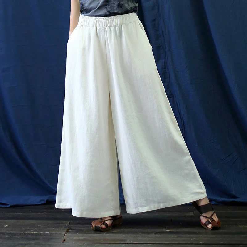 Abito midi jacquard con motivo floreale Buddha Stones, maniche lunghe, in cotone e lino, pantaloni a gamba larga con tasche. - Image 51