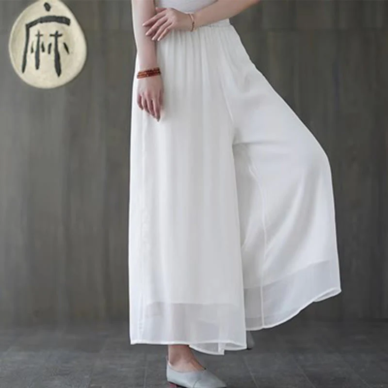 Abito midi in stile Hanfu Buddha Stones , pantaloni a gamba larga, meditazione, pratica zen, yoga, danza, abbigliamento - Image 15