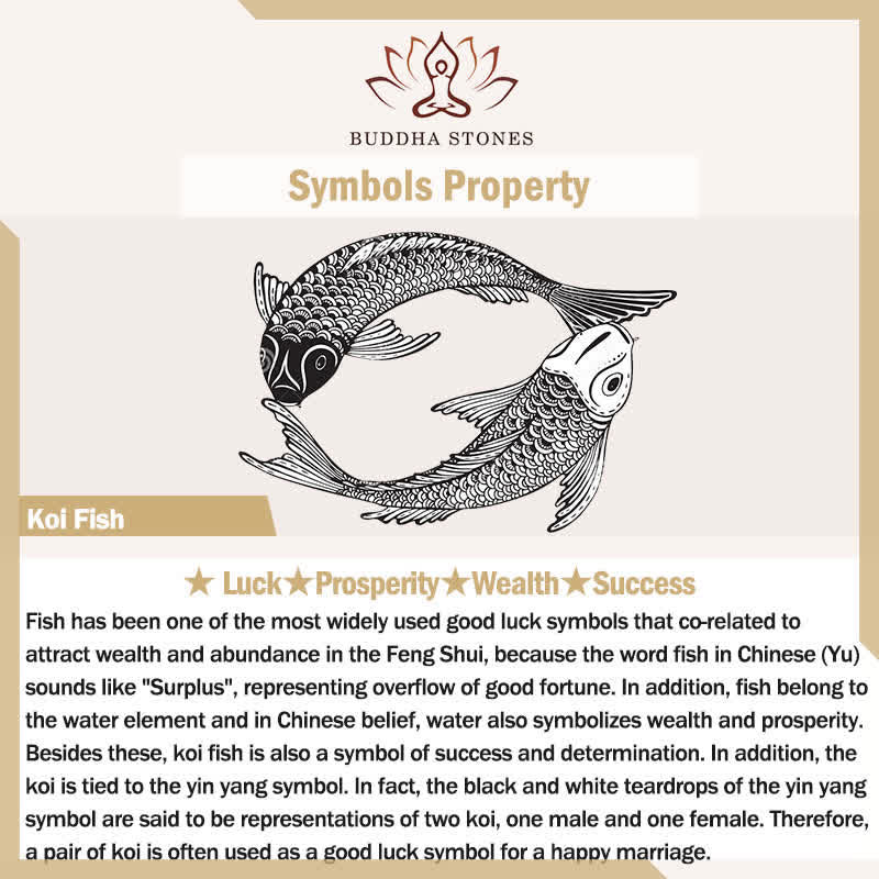 Anello Buddha Stones Luck Koi Fish Wealth Prosperity - Image 6