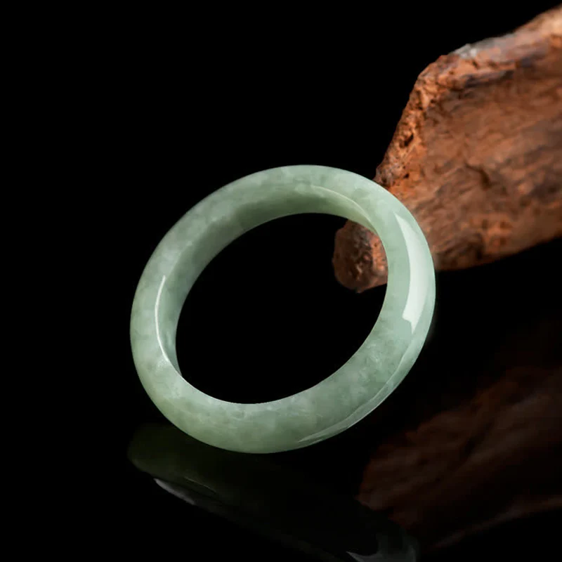 Anello Buddha Stones Natural Jade Prosperity Abbondanza - Image 7