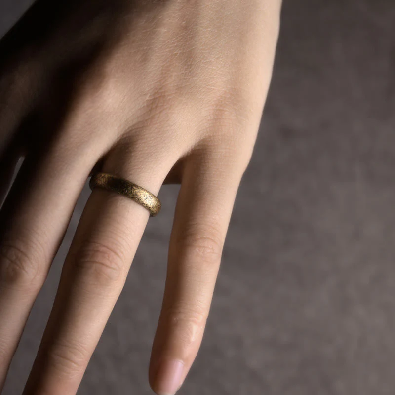 Anello di coppia portafortuna in rame con design vintage tibetano - Image 12