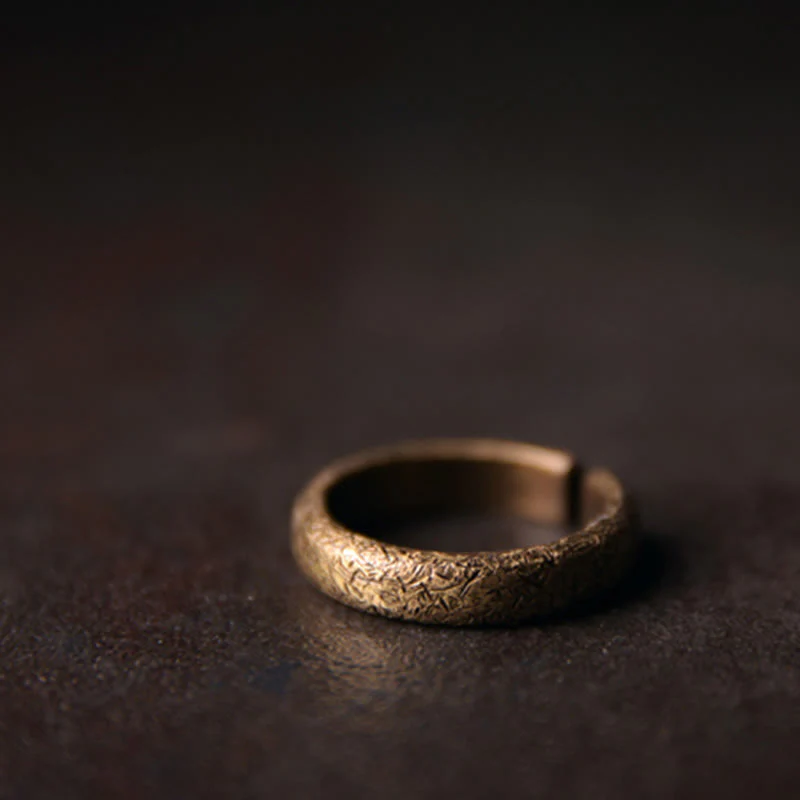 Anello di coppia portafortuna in rame con design vintage tibetano - Image 8