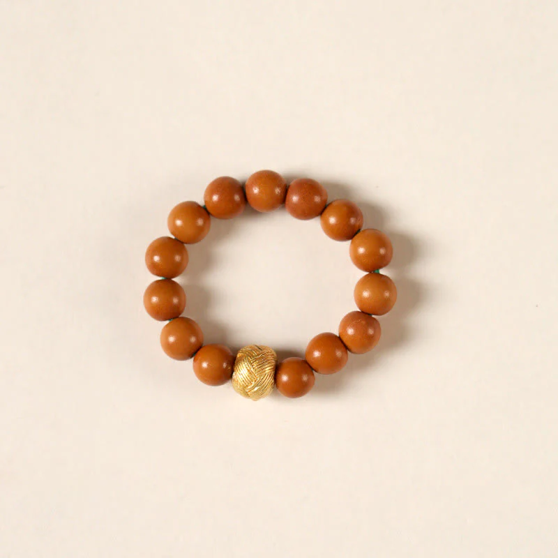 Anello di resistenza interna con moneta di rame e perlina di nocciolo di oliva Buddha Stones - Image 8