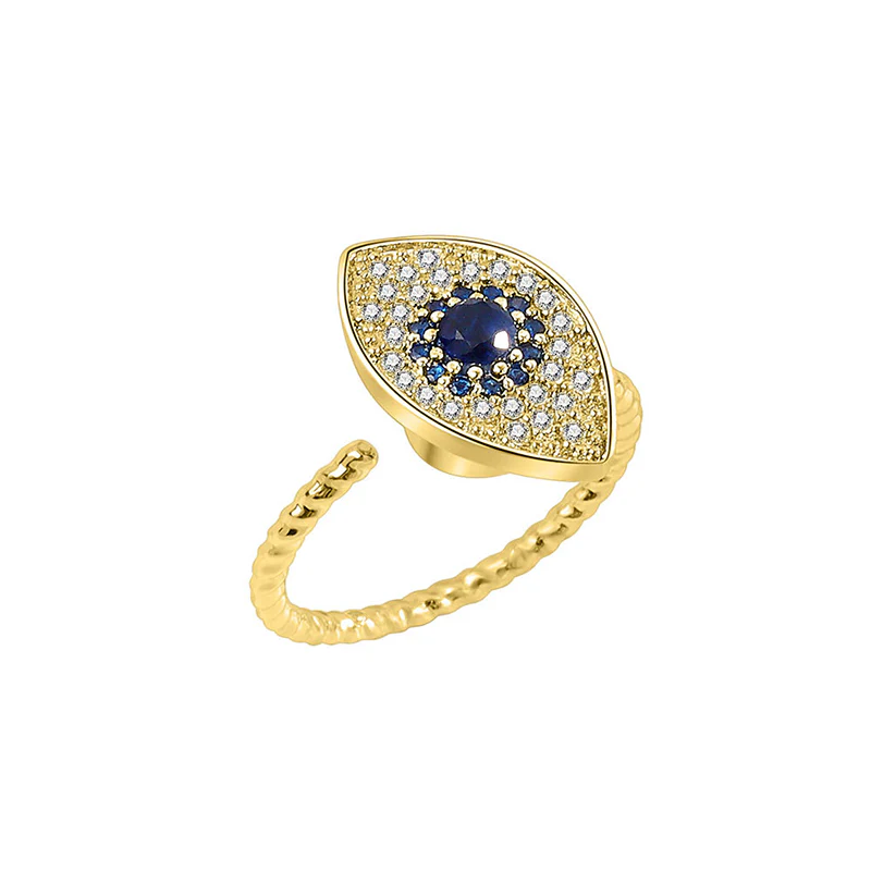 Anello girevole in argento sterling 925 con protezione contro il malocchio e benedizione - Image 10