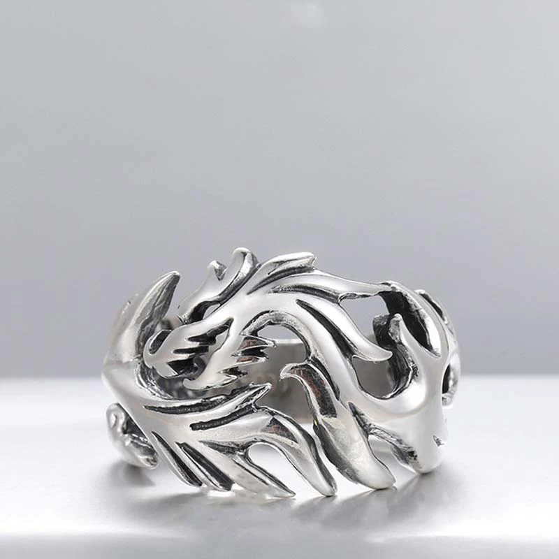 Anello regolabile con motivo a drago Buddha Stones, protezione e forza - Image 14
