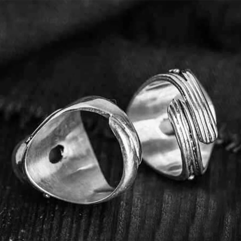 Anello regolabile con pietra di luna naturale in argento sterling 925 fatto a mano con Buddha Stones - Image 16