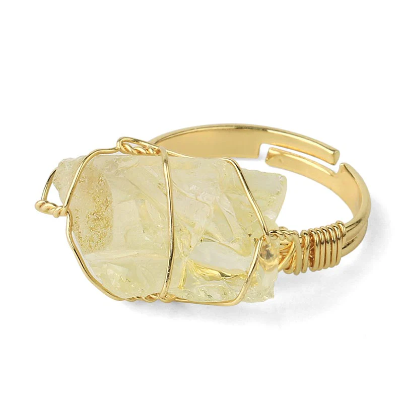 Anello regolabile con pietra preziosa naturale in cristallo di ametista Buddha Stones - Image 10