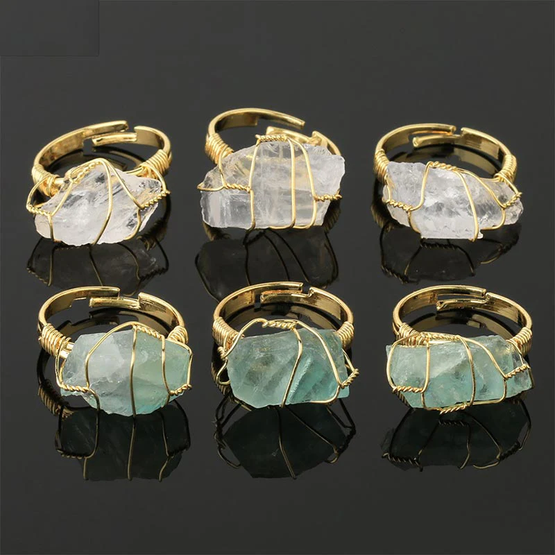 Anello regolabile con pietra preziosa naturale in cristallo di ametista Buddha Stones - Image 15