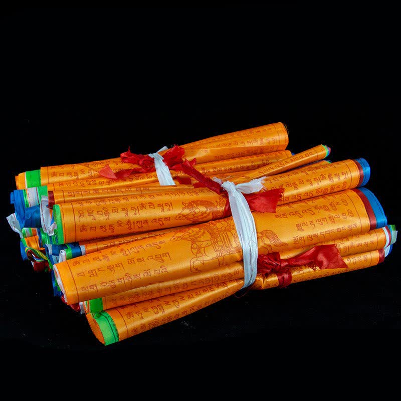 Bandiere di preghiera tibetane a 5 colori con simbolo del cavallo del vento, per esterni, 20 pezzi - Image 4