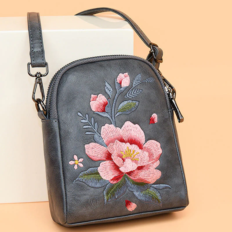 Borsa a tracolla con ricamo Buddha Stones Lotus Su Journey Shopping Bag - Image 7