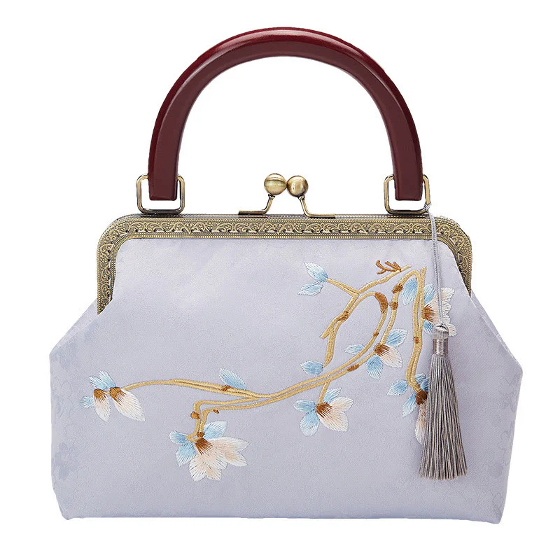 Borsa a tracolla con ricamo floreale Buddha Stones - Image 7