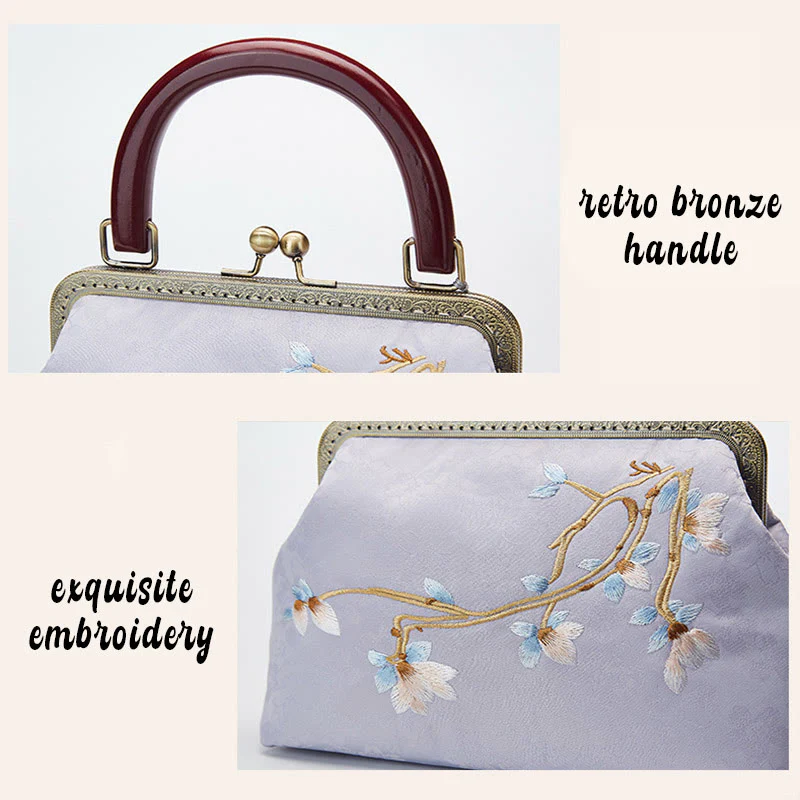 Borsa a tracolla con ricamo floreale Buddha Stones - Image 9
