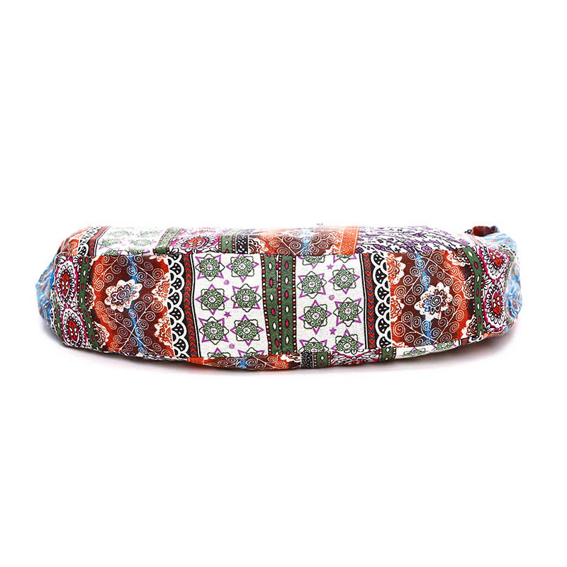 Borsa a tracolla con stampa a strisce di cotone Buddha Stones - Image 6