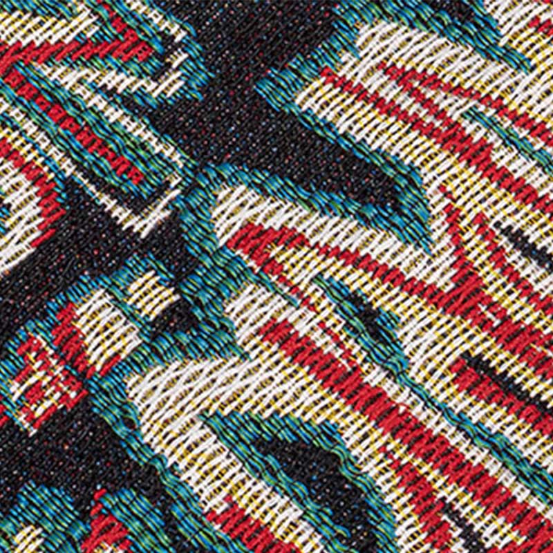 Borsa a tracolla con stampa geometrica a triangolo sotto le ascelle, motivo: Buddha Stones, fiori, lettere, farfalle - Image 5