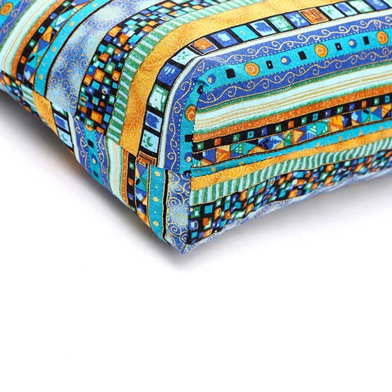 Borsa a tracolla con strisce di cotone Buddha Stones - Image 7