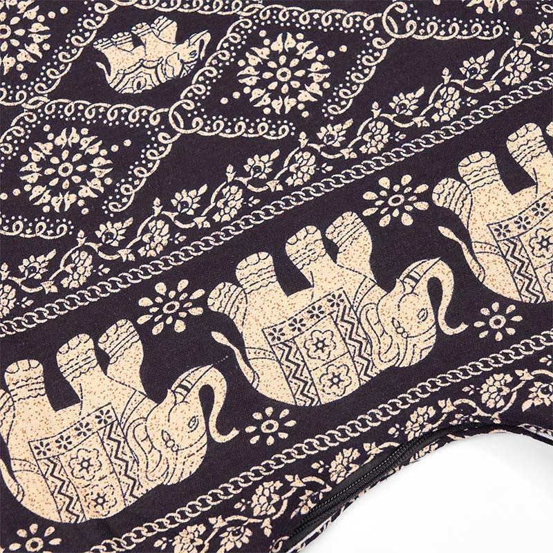 Borsa a tracolla con strisce di elefante in cotone Buddha Stones - Image 15