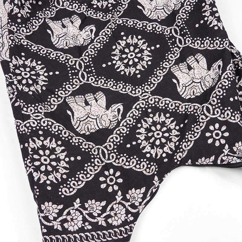 Borsa a tracolla con strisce di elefante in cotone Buddha Stones - Image 21