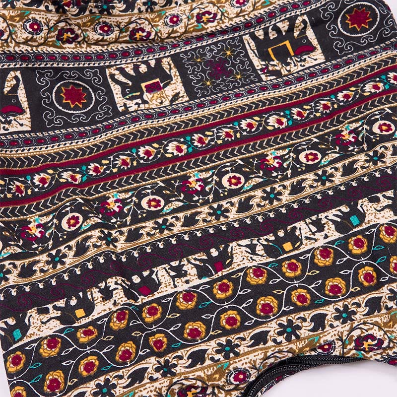 Borsa a tracolla con strisce di elefante in cotone Buddha Stones - Image 7