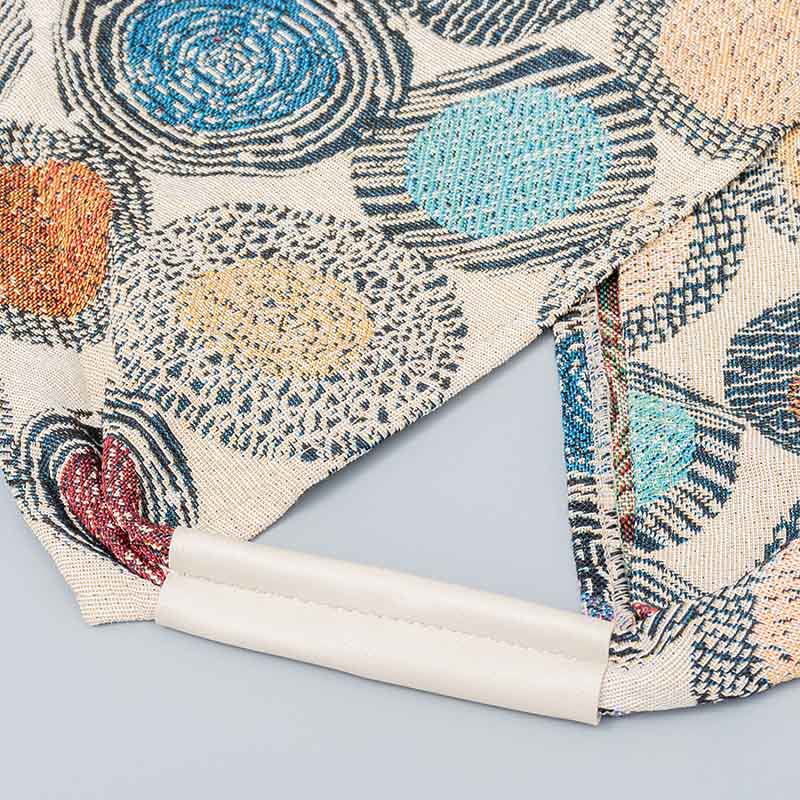 Borsa a tracolla triangolo sottobraccio con stampa a strisce leopardate, motivo : Buddha Stones , geometria, fiori di tigre - Image 5