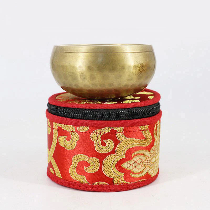 Borsa portaoggetti per ciotola tibetana Buddha Stones con chiusura a cerniera e decorazione - Image 14