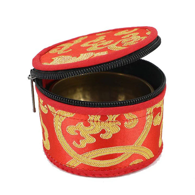 Borsa portaoggetti per ciotola tibetana Buddha Stones con chiusura a cerniera e decorazione - Image 16