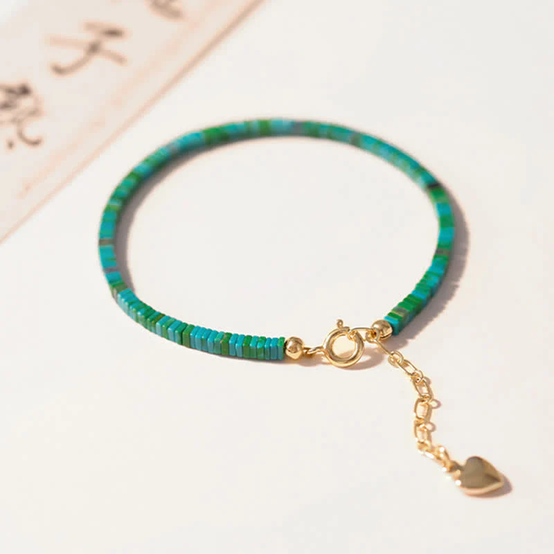 Bracciale a catena con perline turchesi e forza dell'amicizia - Image 6
