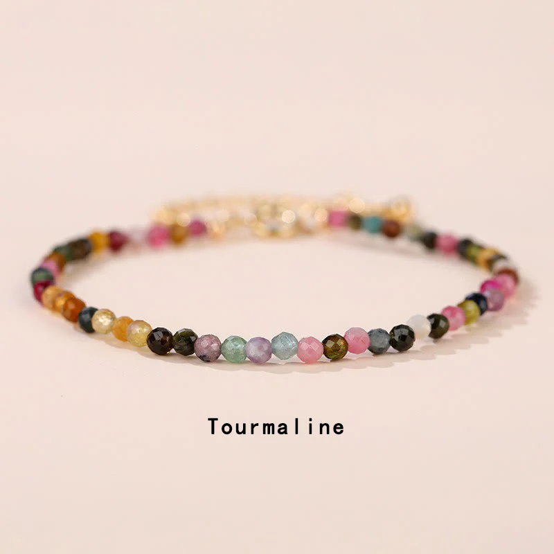 Bracciale a catena curativa Buddha Stones, quarzo fragola, prehnite, peridoto, lazurite, lapislazzuli, cristallo rosa e tormalina - Image 16