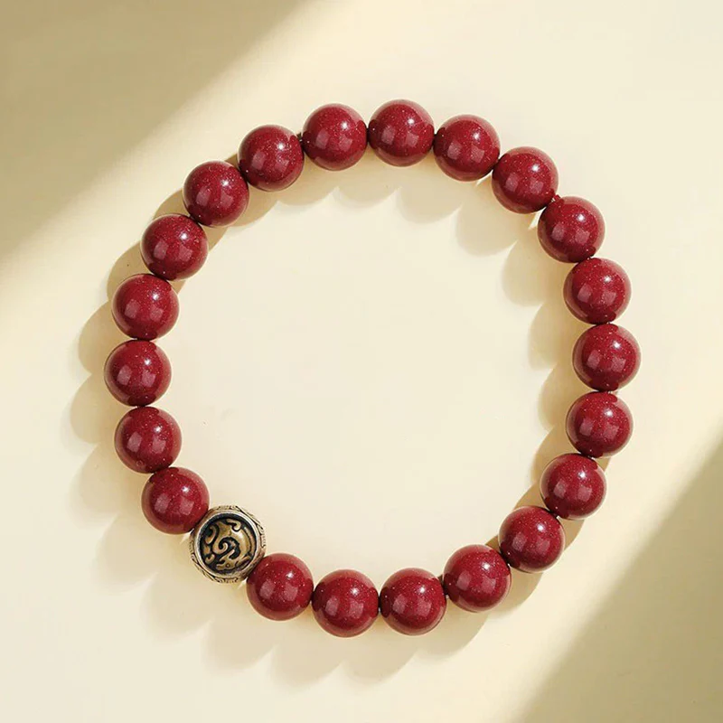 Bracciale Buddha Stones 925 Sterling Silver Cinnabar naturale Quattro Bestie Benedizione - Image 8