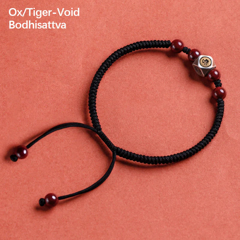 Bracciale Buddha Stones 925 Sterling Silver Zodiaco Cinese Buddha Natale Cinabro Calma - Image 13