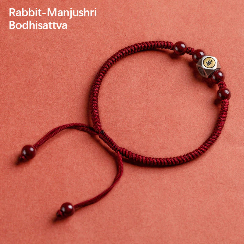 Bracciale Buddha Stones 925 Sterling Silver Zodiaco Cinese Buddha Natale Cinabro Calma - Image 14