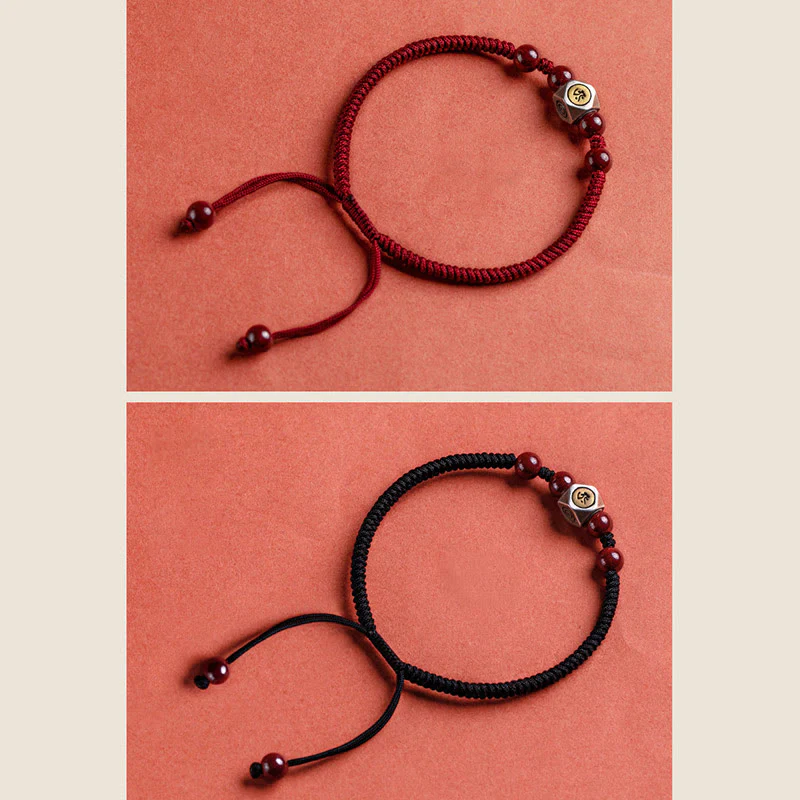 Bracciale Buddha Stones 925 Sterling Silver Zodiaco Cinese Buddha Natale Cinabro Calma - Image 28