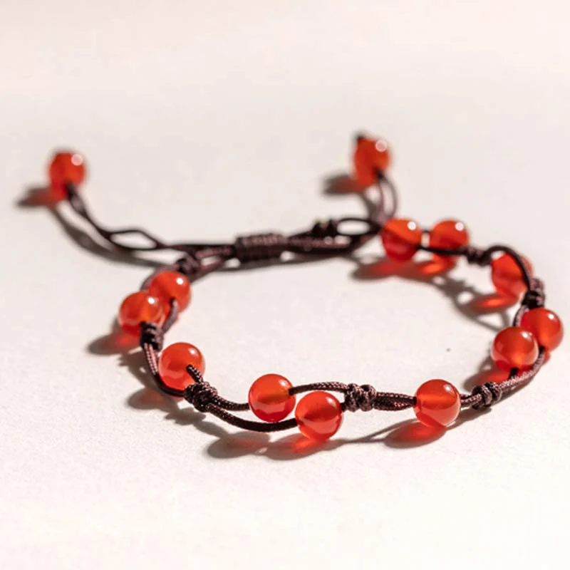 Bracciale Buddha Stones Agata Rossa Agata Muschiata Cinabro Calma - Image 11