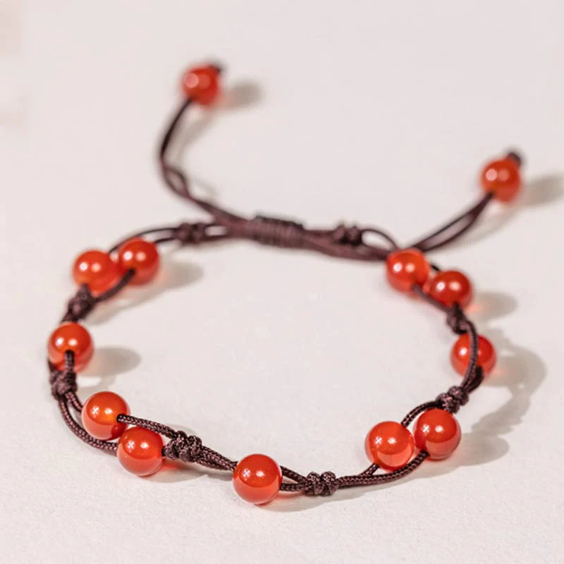Bracciale Buddha Stones Agata Rossa Agata Muschiata Cinabro Calma - Image 12