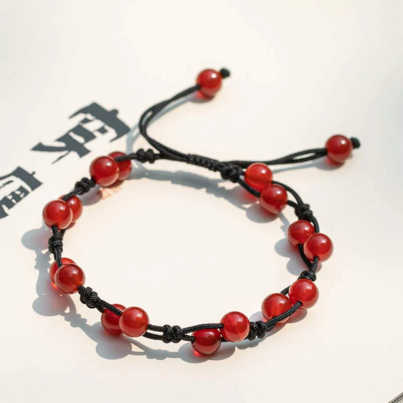 Bracciale Buddha Stones Agata Rossa Agata Muschiata Cinabro Calma - Image 13