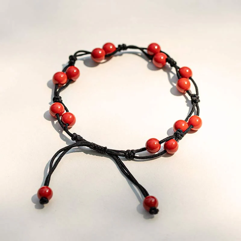 Bracciale Buddha Stones Agata Rossa Agata Muschiata Cinabro Calma - Image 26