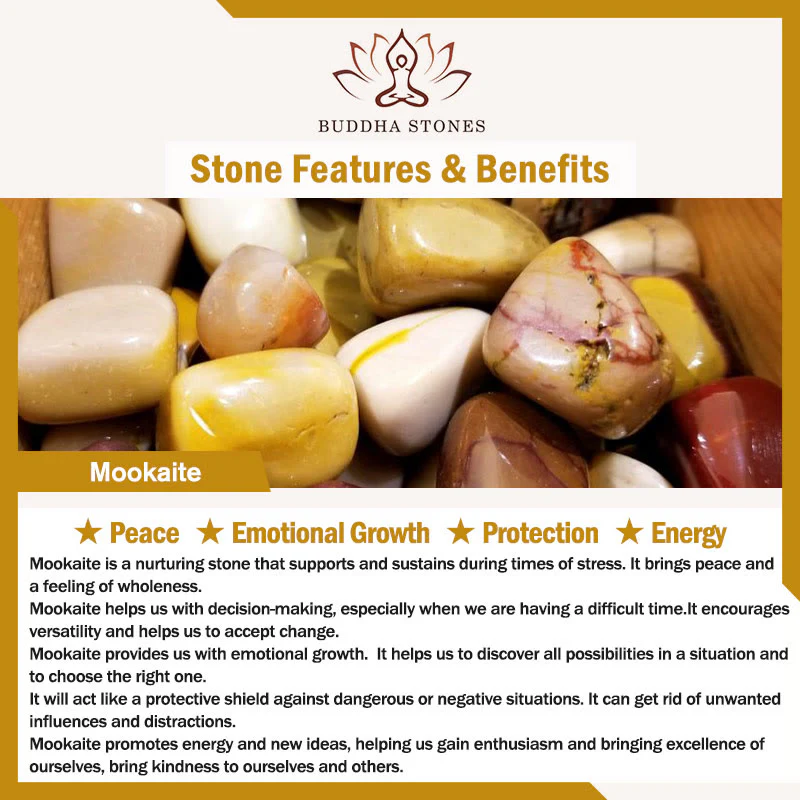 Bracciale Buddha Stones Boost Vitality Warm Color Series Positive Courage - Image 23