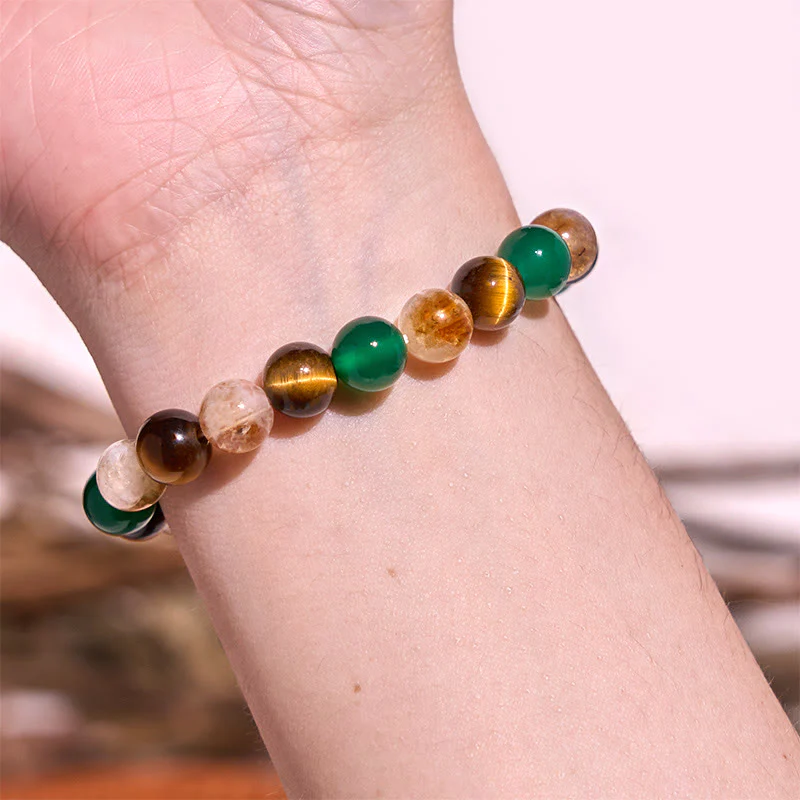 Bracciale Buddha Stones Boost Vitality Warm Color Series Positive Courage - Image 43
