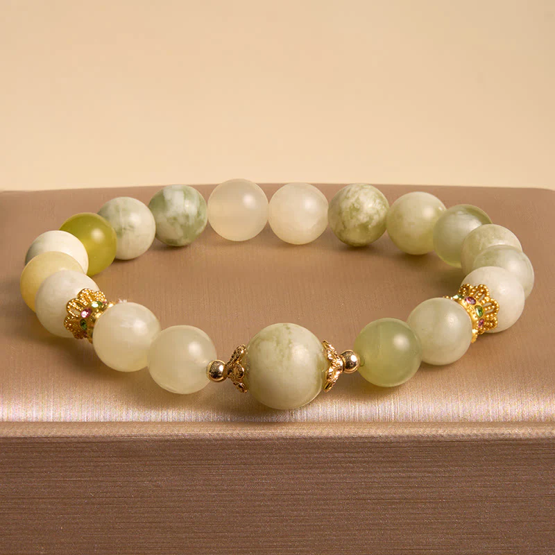 Bracciale Buddha Stones Green Grape Color Jade Abundance - Image 2