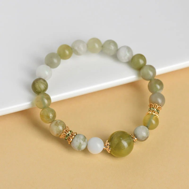 Bracciale Buddha Stones Green Grape Color Jade Abundance - Image 5