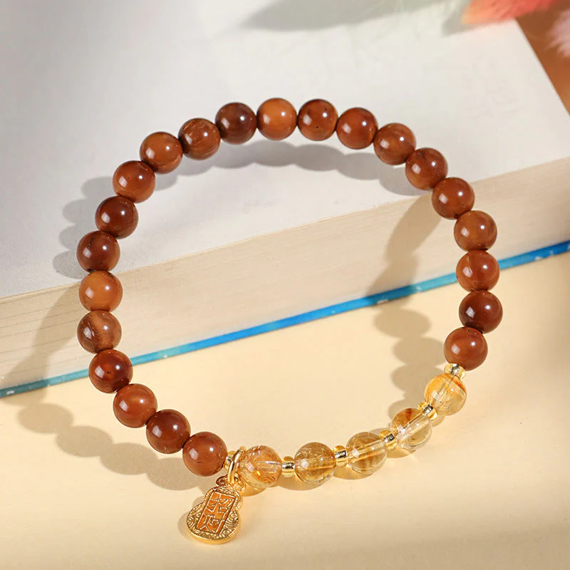 Bracciale Buddha Stones Green Phantom Citrine Rutilato Quarzo Super Seven Crystal Confidence Attract Wealth - Image 4