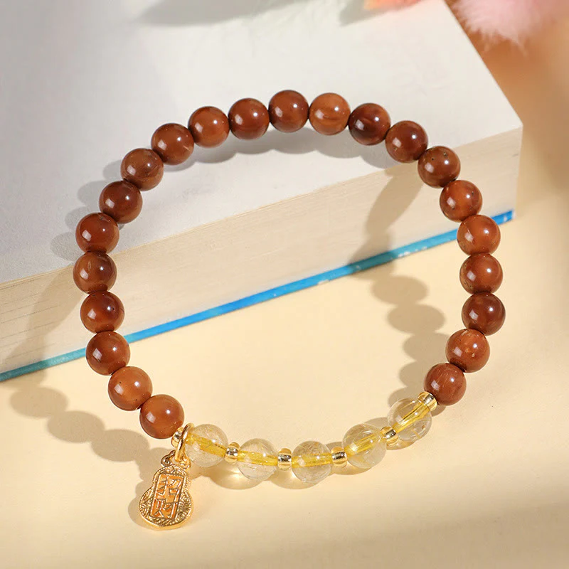 Bracciale Buddha Stones Green Phantom Citrine Rutilato Quarzo Super Seven Crystal Confidence Attract Wealth - Image 6